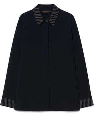 Marina Rinaldi Embroidered Shirt - Blue