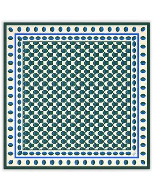 Weekend by Maxmara Silk Geometric Print Scarf - Green