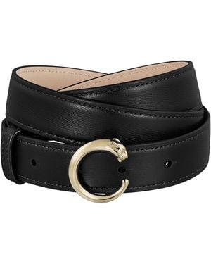 Cartier Leather Panthère De Belt - Black