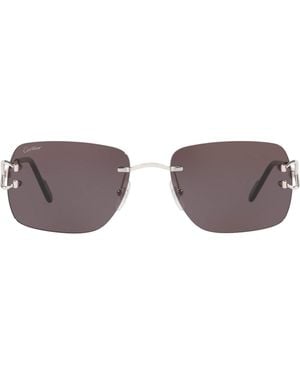 Cartier Rectangular Sunglasses - Grey