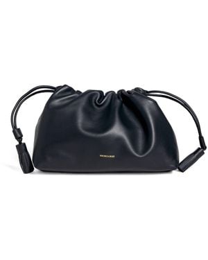 Veronica Beard Small Calfskin Stash Clutch Bag - Blue