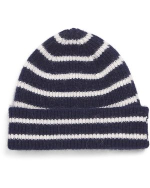 Le Bonnet Striped Classic Beanie - Blue