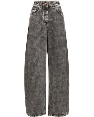 Brunello Cucinelli Loose Barrel Jeans - Gray