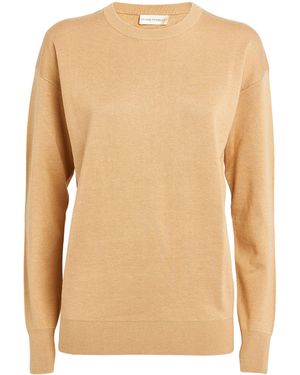 Olivia Von Halle Silk-Cashmere Carmel Tracksuit - Natural