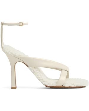 Bottega Veneta Leather Riva Sandals 90 - White