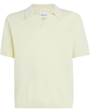 Norse Projects Linen Cotton-Blend Polo Shirt - White