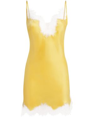 Gilda & Pearl Silk Secret Garden Night Dress - Yellow