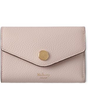Mulberry Leather Folded Wallet - Pink
