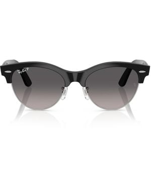 Ray-Ban Rb2341 Clubmaster Way Square Sunglasses - Black