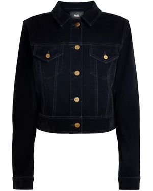 PAIGE Velvet Chantel Jacket - Blue