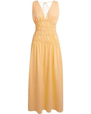 Faithfull the Brand Cotton Saja Maxi Dress - Metallic