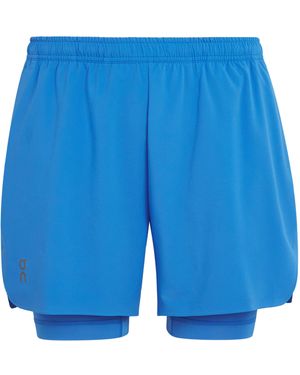 On Shoes 2-In-1 Train Shorts - Blue