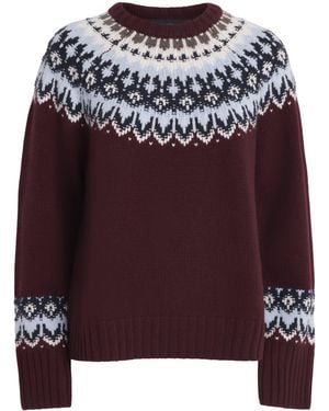 arch4 Cashmere Fair Isle Jackson Jumper - Purple