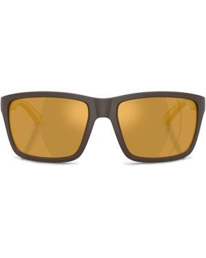 Burberry Injected Be4483 Rectangle Sunglasses - Natural