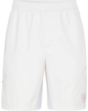 Brunello Cucinelli Logo Bermuda Shorts - White
