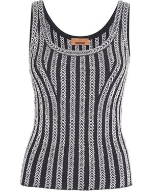 Missoni Metallic Sequinned Tank Top - Black