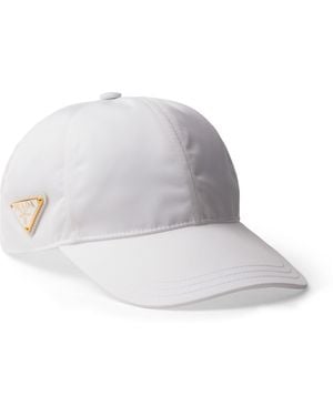 Prada Re-Nylon Baseball Cap - White