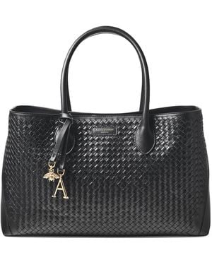 Aspinal of London Leather London Tote Bag - Black