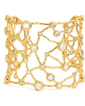 Alexis Plated Asterales Celestial Cuff Bracelet - Metallic