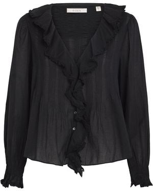 Doen Ruffled Hardy Blouse - Black