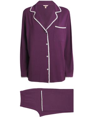 Eberjey Modal Long-Sleeve Frida Pyjama Set - Purple