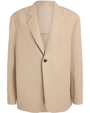Studio Nicholson Linen-Wool Single-Breasted Blazer - Natural