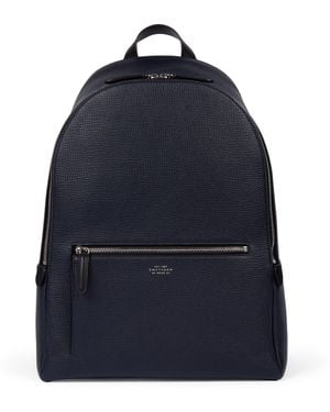 Smythson Leather Ludlow Backpack - Blue