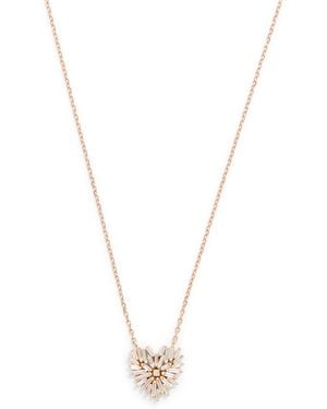 Suzanne Kalan And Diamond Small Heart Pendant Necklace - Metallic