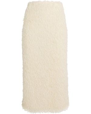 Camilla & Marc Feather Frieze Midi Skirt - Natural