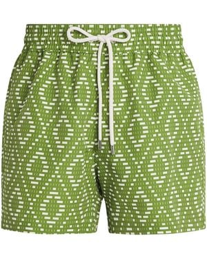 Frescobol Carioca Raffia Angra Rio Swim Shorts - Green
