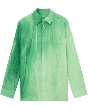 Loewe Cotton-Blend Gradient Shirt - Green