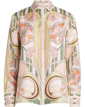 La DoubleJ Silk Tulip Boy Shirt - Pink