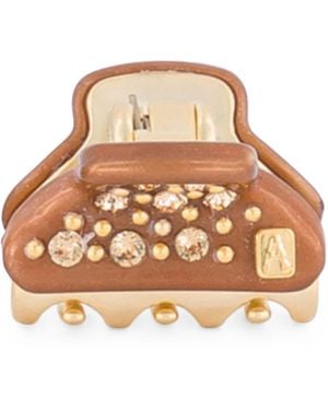 Alexandre De Paris Plated Mini Claw Hair Clip - Natural