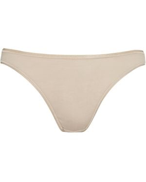 Hanro Cotton Seamless Mini Brief - Natural