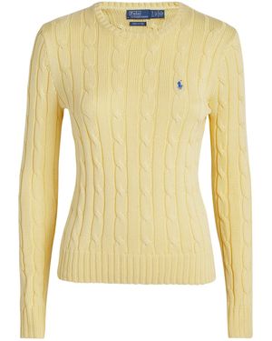 Polo Ralph Lauren Cotton Julianna Sweater - Yellow