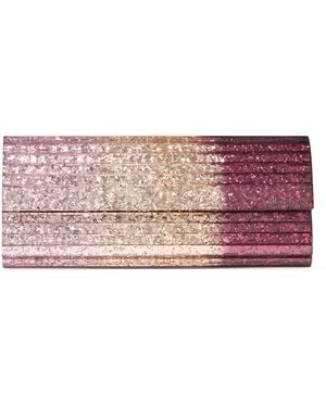 Jimmy Choo Sweetie Glitter Clutch Bag - Pink