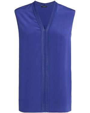 JOSEPH Silk Louis Blouse - Blue