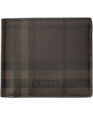 Burberry City Check Bifold Wallet - Black