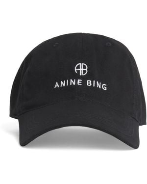 Anine Bing Cotton Jeremy Baseball Cap - Black