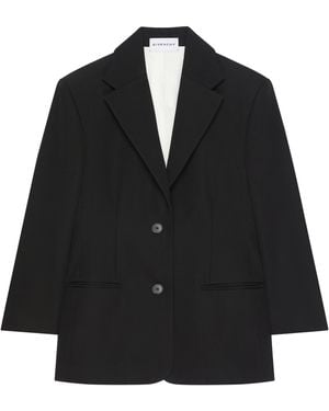 Givenchy Wool Double-Buttoned Jacket - Black