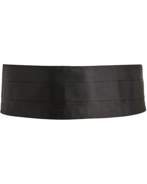 Canali Silk Cummerbund - Black