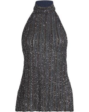 Missoni Sequin Halterneck Top - Grey