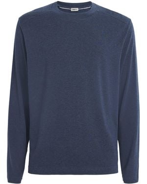 Zimmerli of Switzerland Lyocell-Blend Soft Lounge Long-Sleeve T-Shirt - Blue