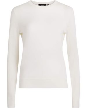 Theory Wool Long-Sleeve T-Shirt - White