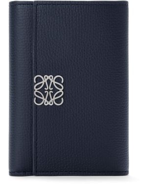 Loewe Small Leather Anagram Wallet - Blue