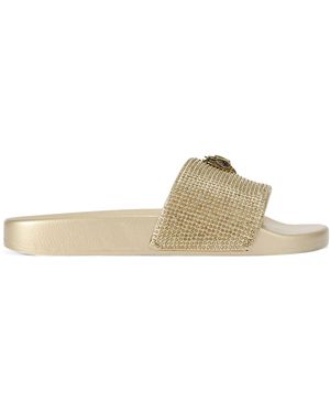 Kurt Geiger Embellished Meena Eagle Slides - Natural