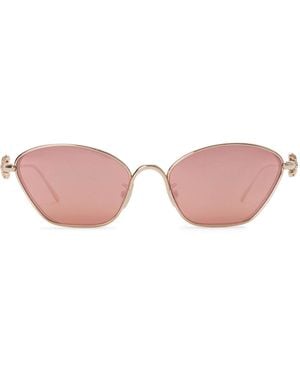 Loewe Anagram Hexagonal Sunglasses - Pink