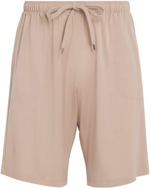 Derek Rose Micro Modal Basel Sweat Shorts - Natural