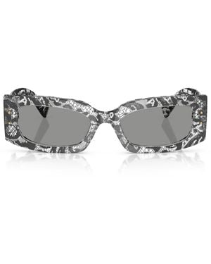 Dolce & Gabbana Acetate Rectangular Sunglasses - Grey
