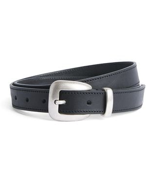 MOLEBO Leather Western Belt - Black